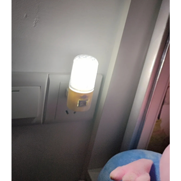 ۩✶Plug in energy-saving 3W1W with switch, small night light, bedroom LED switch, night light, night 