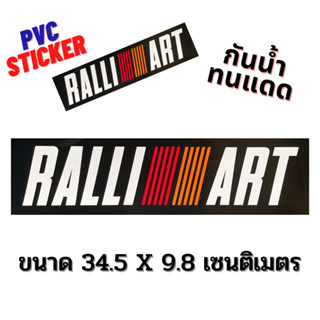 สติ๊กเกอร์ Mitsubishi Ralliart สติกเกอร์ PVC Racing Car JDM กันน้ำ ทนแดด แต่งรถยนต์ รถกระบะ ติดรถ ติดกระจก ข้างรถ ท้ายรถ