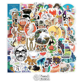 ʕ •ᴥ•ʔ ✿ พร้อมส่ง : สติ๊กเกอร์กันน้ำเซ็ทตัวละครจิบลิสตูดิโอ | Ghibli Studio Character Waterproof Decoration Sticker Set.