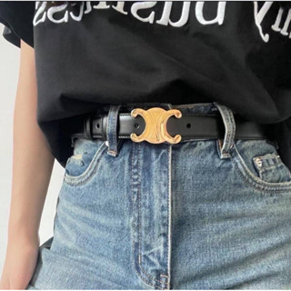 เข็มขัด CELINE  BELT LOGO 25MM  🧡 รุ่นนี้สวยมากหนังดีมากเเบบเทียบเเท้หนังนิ่มมาก