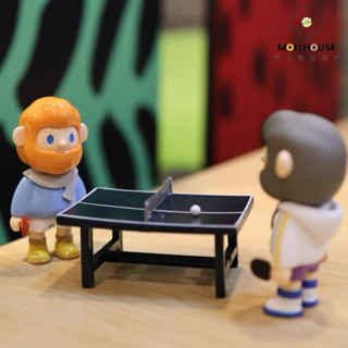 สินค้าตกแต่ง Prop ตุ๊กตา Table Tennis ชุดโต๊ะปิงปองพร้อมไม้