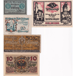 Germany Not geld (Emergency Money) 1917-1921 PGN 217 Set of 5 pcs.