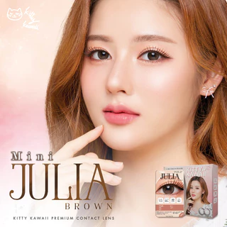 [ขายดี] Kitty Kawaii Contact Lens : Mini Julia Brown (Blister pack) - คอนแทคเลนส์รายเดือน