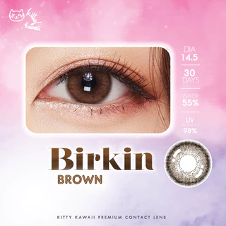 Kitty Kawaii Contact Lens : Birkin Brown (Blister pack) - คอนแทคเลนส์รายเดือน
