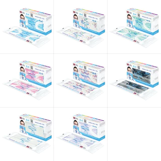 จีวิว-23E-หน้ากากอนามัยการแพทย์ รวมทุกสี 20-30ชิ้นป้องกัน PM2.5 100% BFE99.9%VFE99%Anti-Pollen100%