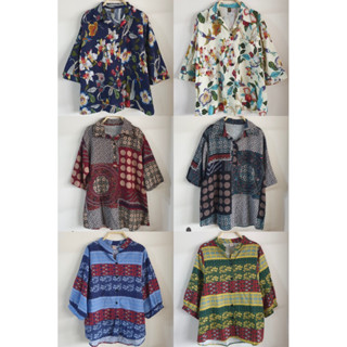เสื้อผ้าฝ้ายผสมลินิน อกประมาน 44-46 นิ้ว ใส่สบาย