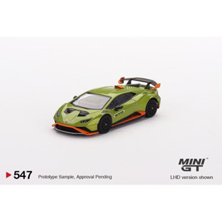 Mini Gt Lamborghini Huracan STO Verde Citrea 1/64 No.547 (RHD) มินิจีที รถเหล็ก รถของเล่น