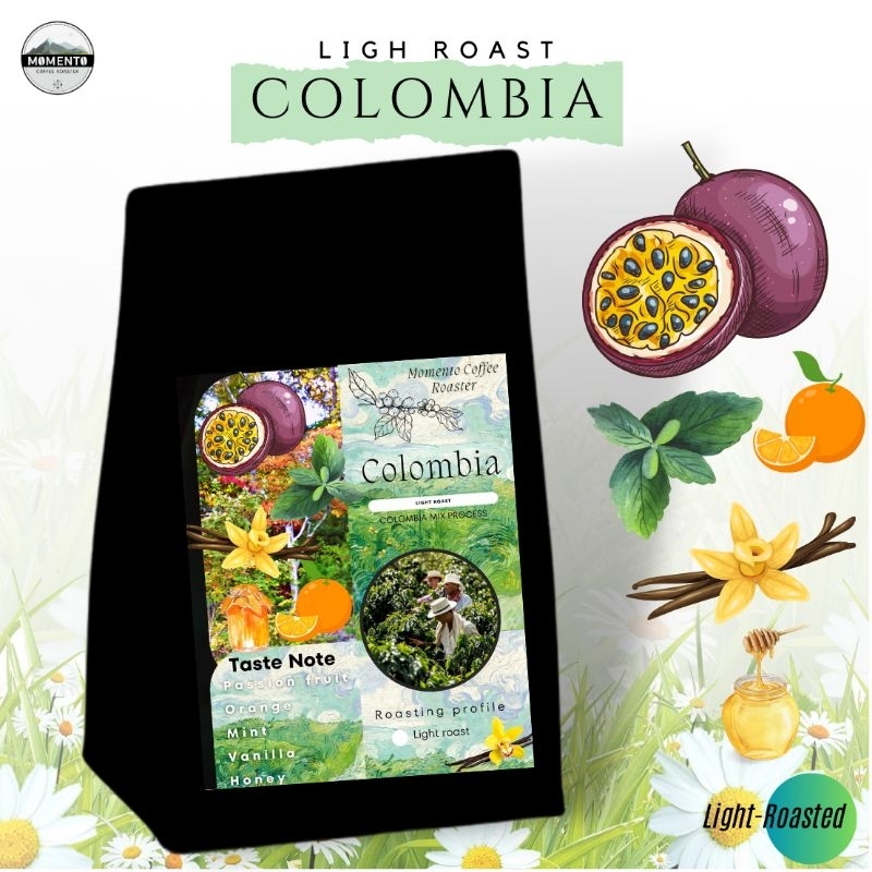 เมล็ดกาแฟคั่วโคลัมเบีย The Colombia 100 กรัม คั่วอ่อน