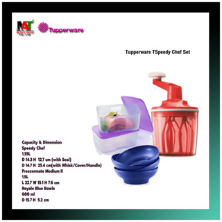 เซ็ตภาชนะบรรจุอาหาร Tupperware TSpeedy Chef Set