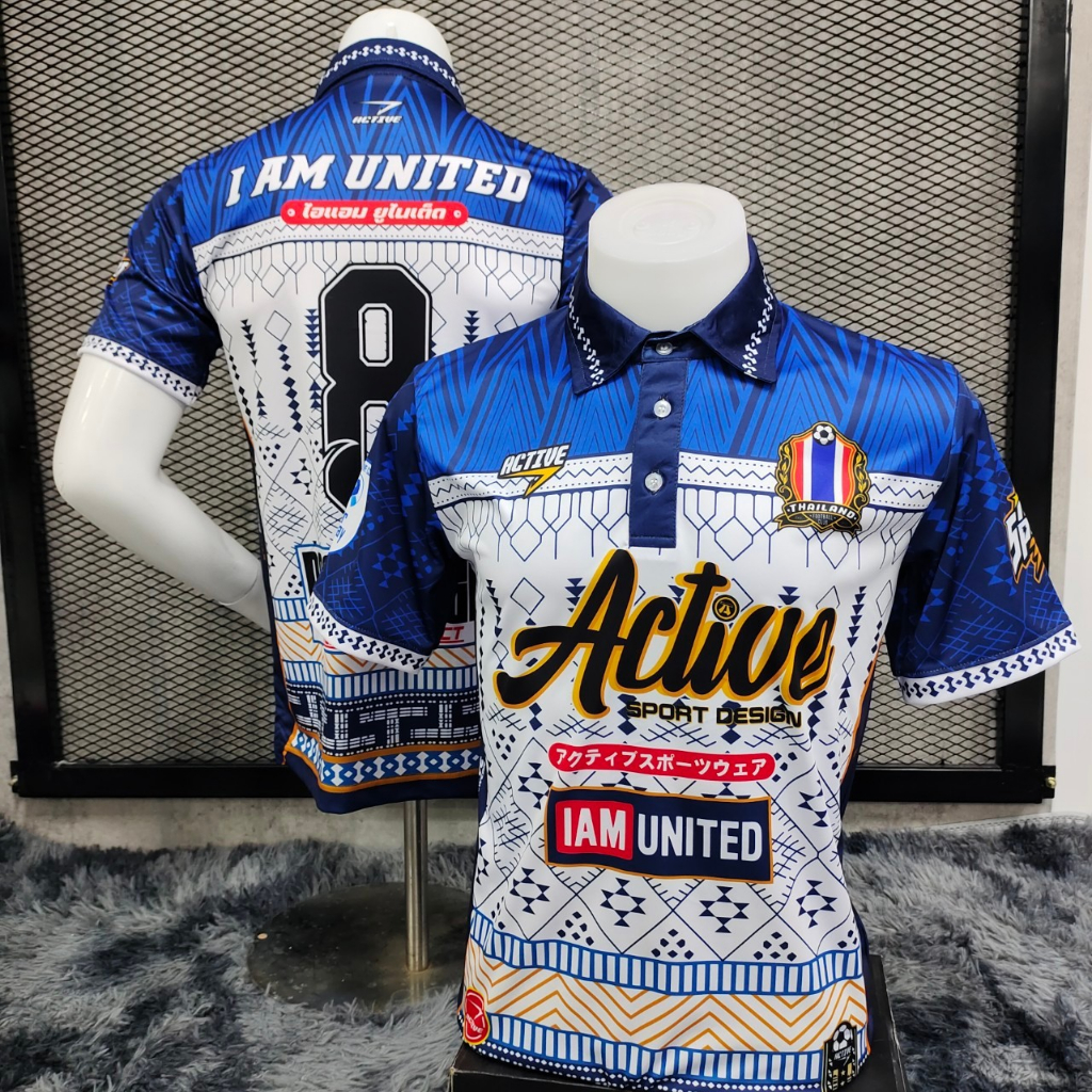 เสื้อกีฬาพิพม์ลายโปโลคอปกเกรดพรีเมี่ยม รับประกันคุณภาพจากแบรนด์ M-005