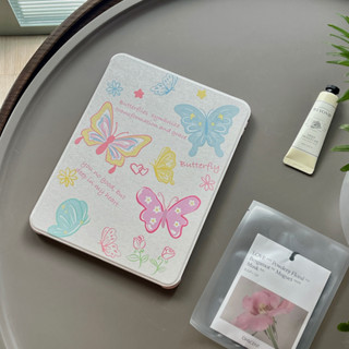 เคสiPadหมุน 360° Air5 Gen9 gen8 10.2 Painted Butterfly Acrylic เคส ipad Pro 11 2022 2021 2020 Gen7 gen10 air5 mini6 8.3