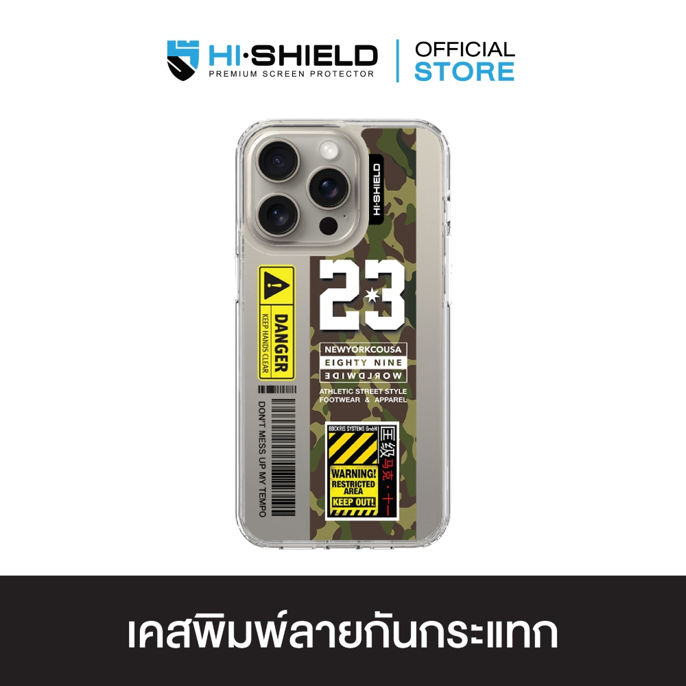 HI-SHIELD เคสใสกันกระแทก iPhone รุ่น Army3 [เคส iPhone15][เคส iPhone14][เคส iPhone13]