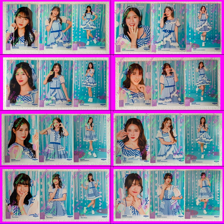 Photoset Gingham Check (1/3) BNK48 เฌอปราง แชมพู ฟ้อนด์ จีจี้ มินมิน ปาเอญ่า แพนเค้ก แอล มารีน เนเน่