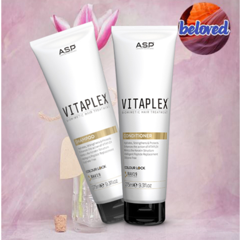 Kitoko A.S.P. Vitaplex Shampoo/Conditioner 275 ml ช่วยเติมเต็มเส้นผม ทำให้ผมแข็งแรง นุ่มสลวยและเปล่งประกายสวยงาม