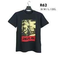 เสื้อยืด Replay (รหัส 062) กรีนลายเท่ๆสวมใส่สบาย ระบายอากาศดี ไม่หด รีดง่าย ทรงสวยสามารถใส่ได้ทั้งชายและหญิง