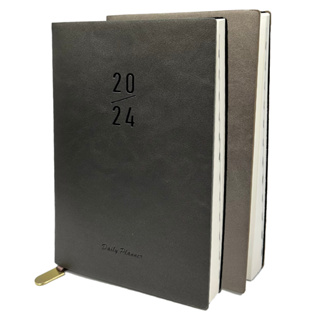 สมุดไดอารี่ 2024 WAKU รุ่น 2024-M25 ปฏิทินรายสัปดาห์ เวอร์ชั่นภาษาอังกฤษ Diary planner Notebook ขนาด A5