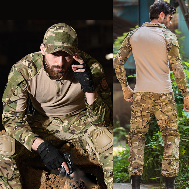 เสื้อ combat เสื้อทหารคอมแบท (Combat)  สุดคลาสสิค รุ่นนี้ขายดีมาก [พร้อมส่งทันทีในไทย]