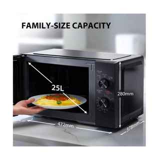 TOSHIBA ไมโครเวฟ ความจุ 25 ลิตร รุ่น MW3-MM25PE(BK)