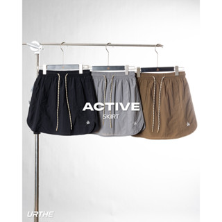 URTHE - กระโปรงผ้าร่ม เอวยืด มีกางเกงซับใน รุ่น ACTIVE SKIRT