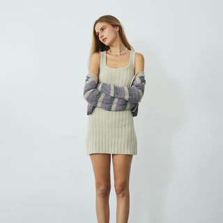 RUBYANDLEMON - SOHO MINI DRESS เดรสไหมพรมทรงตรง
