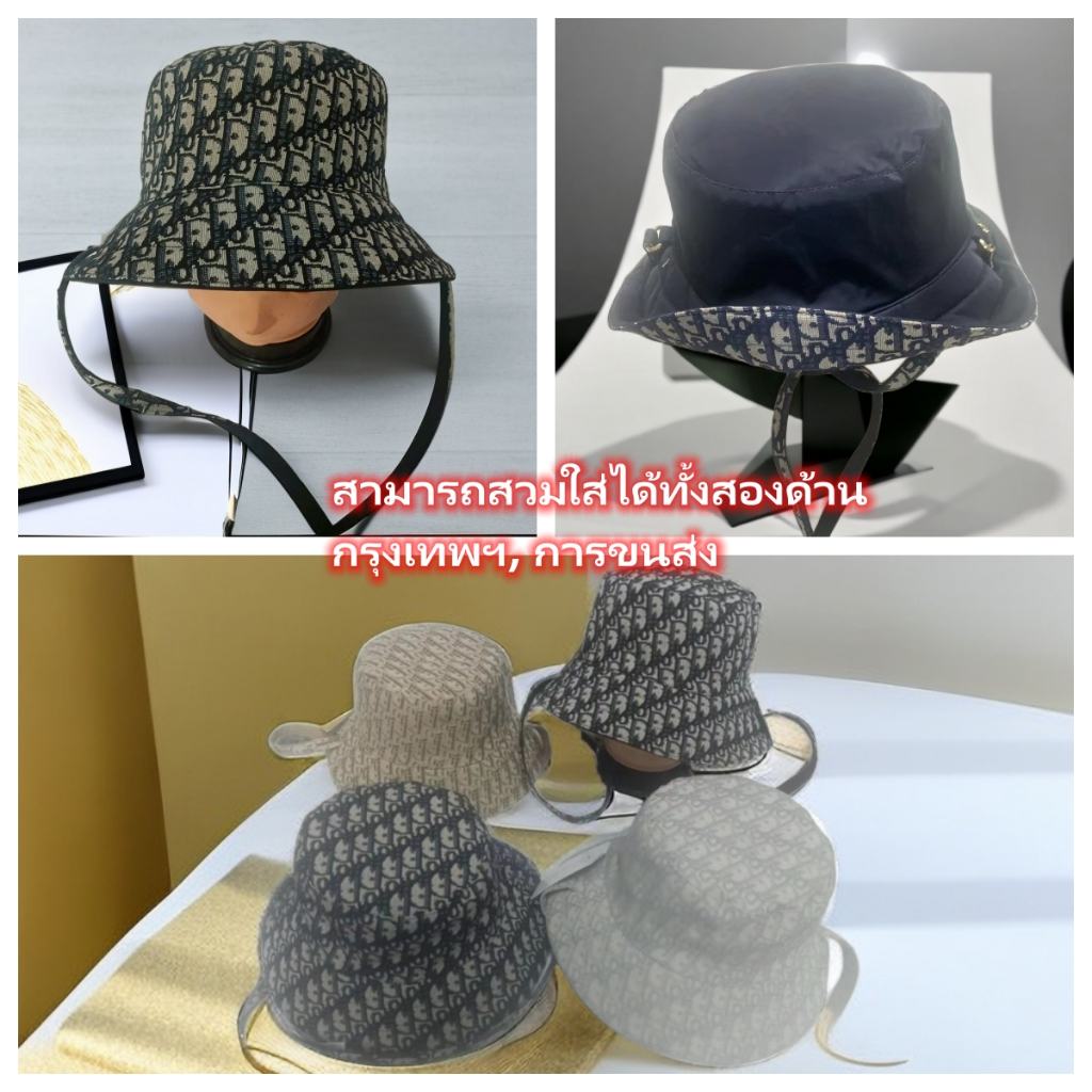 New Fashion Bucket Hats หมวกบัคเกตหญิง สามารถสวมใส่ได้ทั้งสองด้าน (จัดส่งที่รวดเร็วตลอด 24 ชั่วโมงในกรุงเทพฯ)