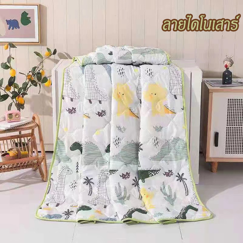 ELIYA ผ้าห่ม เนื้อผ้าฝ้ายแบบไส้ใยบาง ขนาด 6 ฟุต 180X200 CM ราคา ถูกที่สุด ดีลบีเคเค แกลเลอรีภาพที่ 4