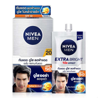 นีเวียเมน เอ็กซ์ตร้า ไบร์ท เฟซ เซรั่ม SPF50 PA+++  7มล.X 6ซอง (8850029016436)