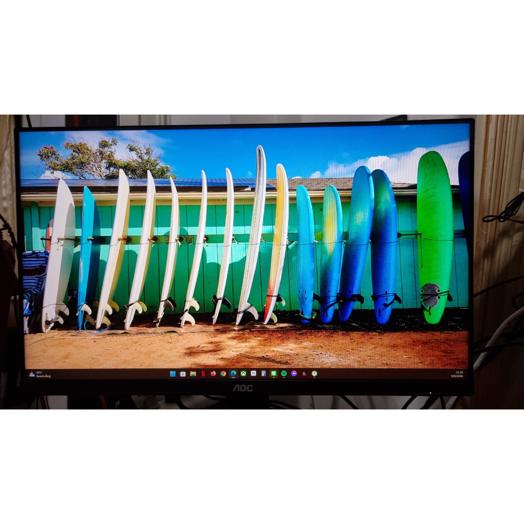 จอมอนิเตอร์ AOC 24G2E/67 Gaming Monitor 23.8" IPS/ Flat/ Free Sync /FHD @144Hz/ 1 ms ประกัน3/24