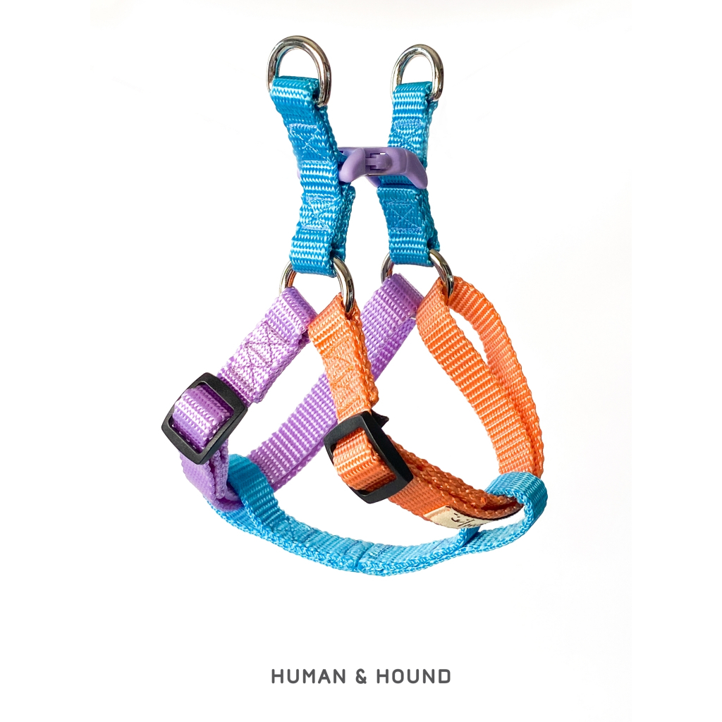 สายรัดอกสุนัข Human and Hound รุ่น Step-in ไซส์ XS-L : สี Cotton Candy สายรัดอกสุนัข ชุดรัดอกสุนัข Dog Harness