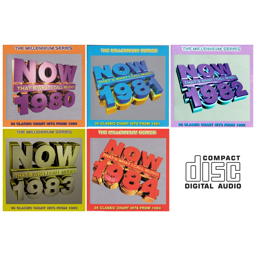 CD Audio คุณภาพสูง เพลงสากล 80s Now That’s What I Call Music! 1980-1984 The Millennium Series [2CD]