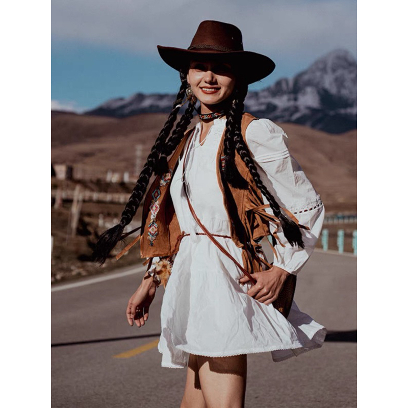 🍂พร้อมส่งเลยค่ะ🍂มินิเดรสลายฉลุสีขาว พร้อมเข็มขัด งานสวยมากมีซับใน สไตล์โบฮีเมียนไซส์ใหญ่ Mookrinstyle - รูปที่ 5