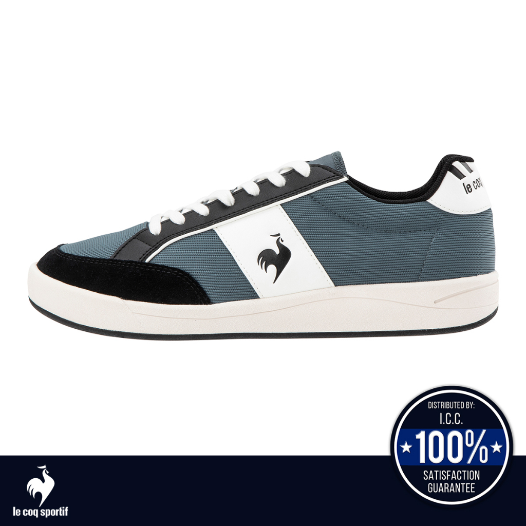 le coq sportif รองเท้าผู้ชาย รุ่น LCS GRAND EST AC สีเทา (รองเท้าผ้าใบ, รองเท้าแฟชั่น, แบบผูกเชือก)