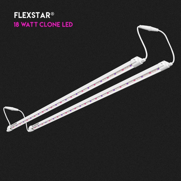 [ส่งฟรี][2Barใน1ชุด] Flexstar Clone LED Grow Light 18W ไฟปลูกต้นไม้ ไฟเพาะต้นโคลน รับประกันนาน5ปี