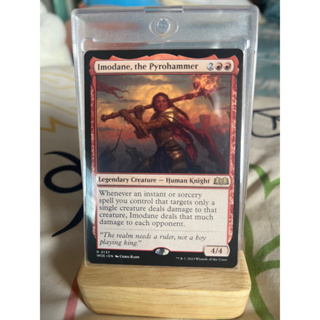 การ์ด MTG Imodane, the Pyrohammer Red Magic the Gathering EDH รุ่น WOE สภาพ Nm