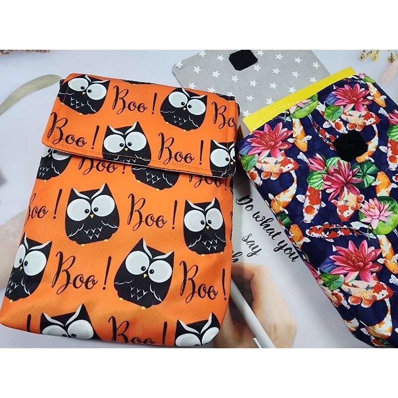 ถุงหนังสือผ้า ผ้ากันน้ำเนื้อนิ่ม ขนาดหนังสือ A5 400-700 หน้าได้ 1 เล่ม