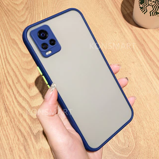 เคส VIVO Y02S เคสขอบสีหลังด้านVivo Y76 5G/V23E/V21 5G/Y72/Y31 2021/Y12S/Y20 Y52 5G Y3S Y12A เคสป้องกันกล้อง 025