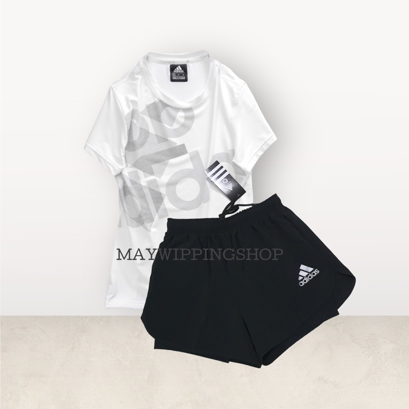ชุดออกกำลังกาย เสื้อกีฬา+กางเกงขาสั้น มีซับใน (SH1)