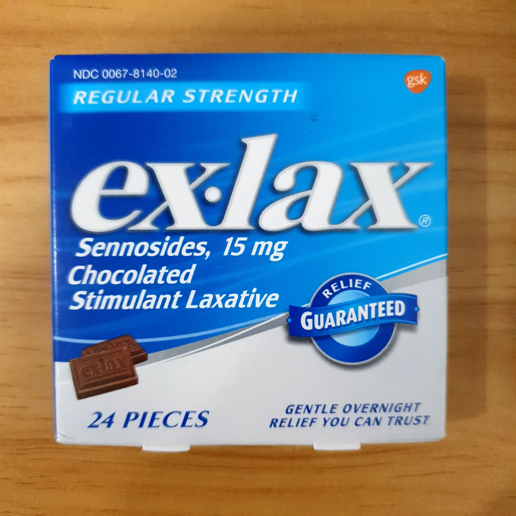 พร้อมส่ง !! Ex-lax Chocolate 🇺🇸 รสช็อคโกแลต 24 ชิ้น