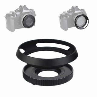 JJC Z-014-42II Auto lens cap &amp; Lens hood kit for Olympus 14-42mm f/3.5-5.6 EZ Lumix G Vario 12-32mm f/3.5-5.6