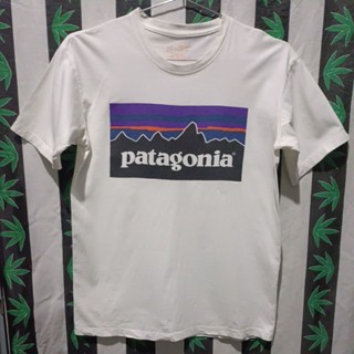 เสื้อยืดมือสอง ต่างประเทศ งานแบรนด์ เดินป่า Patagonia Size M.อก19.5/ยาว27