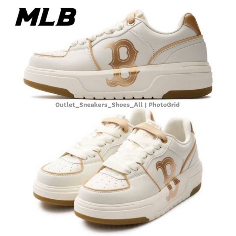 รองเท้า MLB Chunky Liner Boston RS Gold Unisex ใส่ได้ทั้ง ชาย หญิง [ ของแท้💯 พร้อมส่งฟรี ]