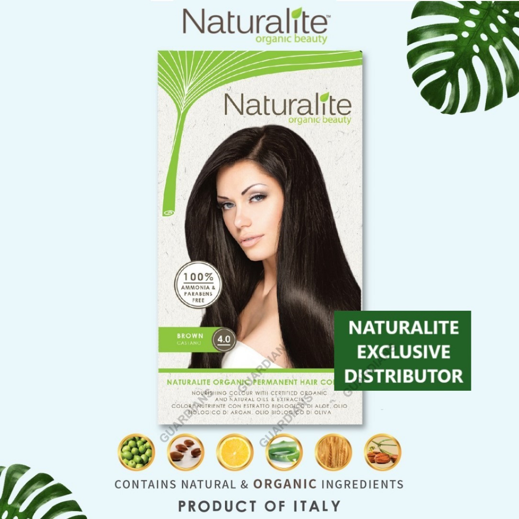 เนเชอรัลไลท์ สีย้อมผมออร์แกนิคแท้ – 4.0 BROWN (**NO PARABENS, NO RESORCINOL, NO AMMONIA, NO PPD)