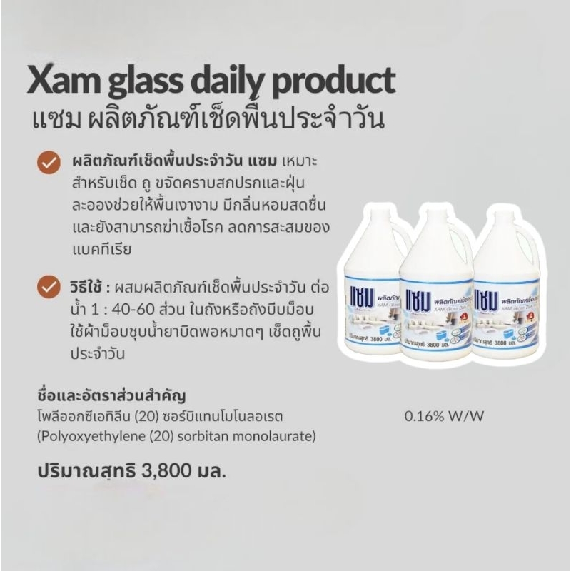 น้ำยาเช็ดถูพื้นประจำวัน (XAM)