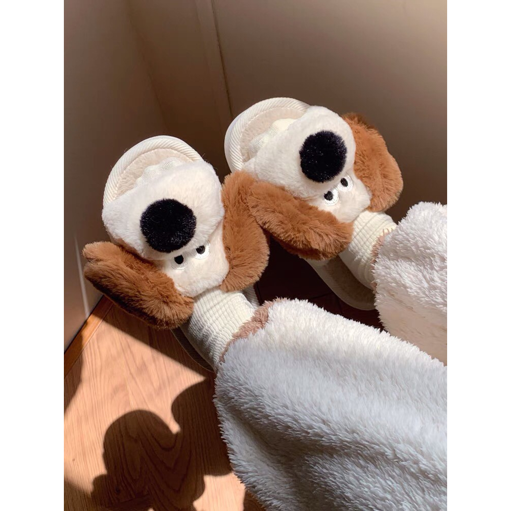 🐶 รองเท้า รองเท้าหมา Slipper สลิปเปอร์ขนนุ่ม doggy gommit กรอมิท 49018