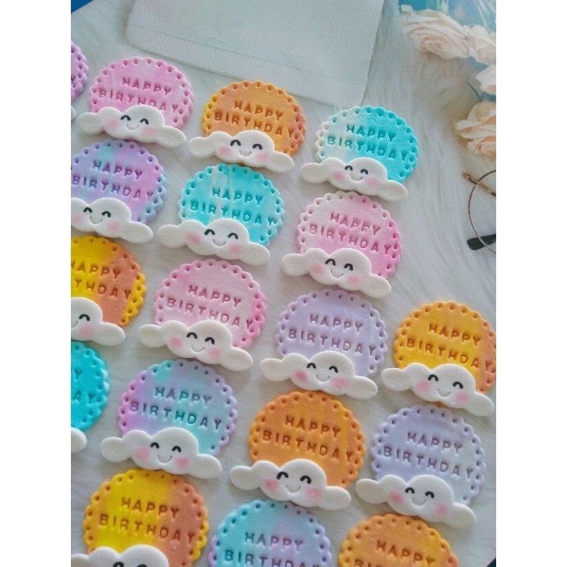 ป้าย happy birthday ใช้เวลาจัดทำ 1-2 วันรบกวนขั้นต่ำ order ละ 50 บาทไม่รวมค่าจัดส่งคละได้ทั้งร้านนะคะ