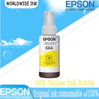 หมึก EPSON 664 Original T6641 T6642 T6643 T6644 หมึกแท้ L-Series L100 L120 L200 L210 L220 L360 L365 L565 L1300
