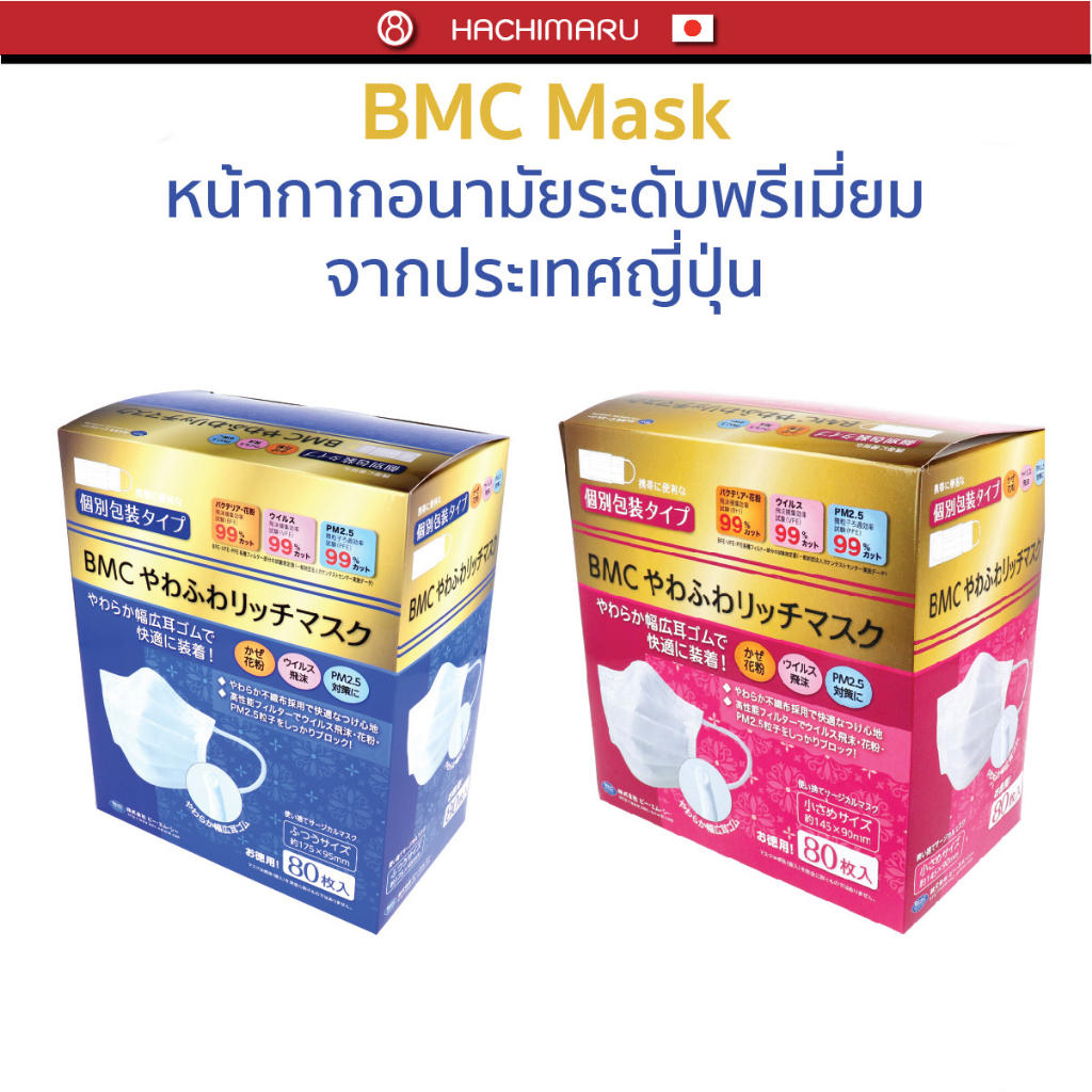 BMC : Soft Rich Mask หน้ากากอนามัยระดับพรีเมี่ยมจากประเทศญี่ปุ่น
