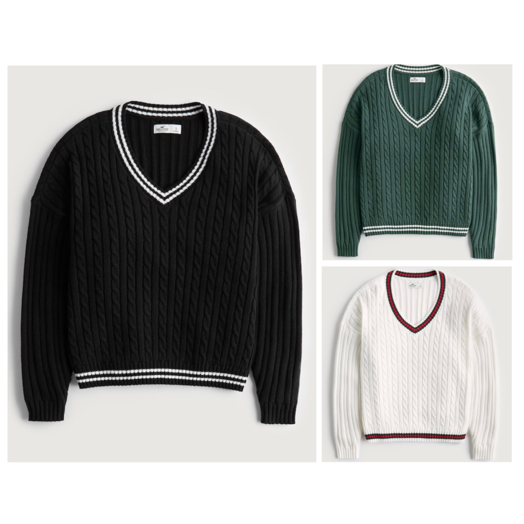 HOLLISTER Sweater เสื้อไหมพรม แท้💯%