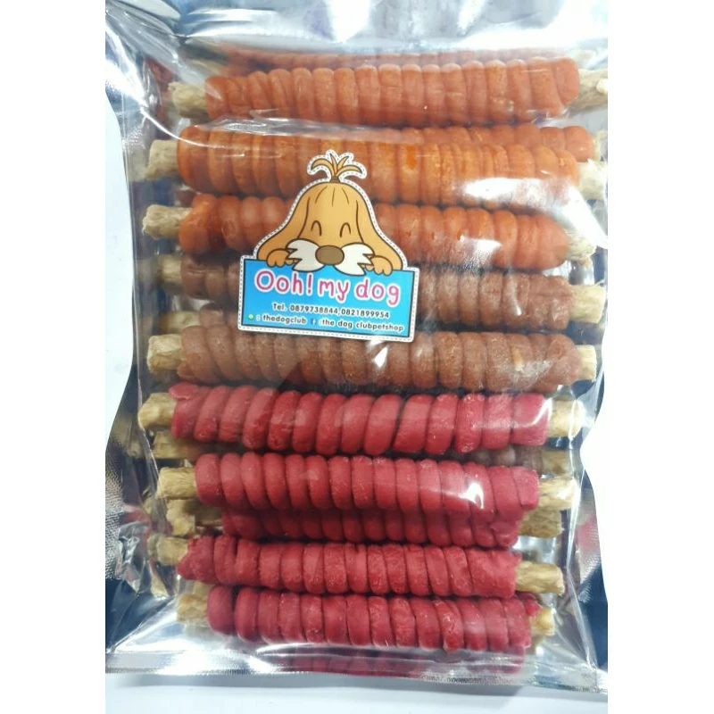 ขนมสุนัขสติ๊กนิ่มพันแท่งมันชี่ขนาด 400 กรัม