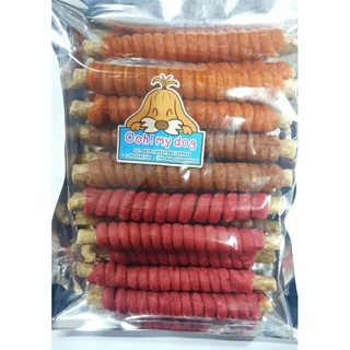 ขนมสุนัขสติ๊กนิ่มพันแท่งมันชี่ขนาด 400 กรัม